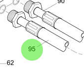 Steyr 2205145-3 - Oil Filter-to-Cooler Oil Hose Assembly for M160068 Engines