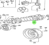 Nanni Diesel 970312627 - Crankshaft for T6 Series Engines