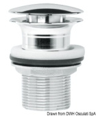 Osculati 50.186.97 - Push-Pull chromed brass drain outlet