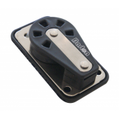 Barton N12160 - Single Cheek Block with Back Plate Size 2 35mm – Ball Bearing, Ø35mm Sheave, Max Rope 8mm