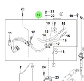 Bukh 31450-2F600 - Fuel Block and Hose Assembly for R210J Fuel Lines