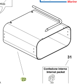 Isotherm SBF00118AB – Evaporator for Cruise CR42 CL/EL/CT Fridges