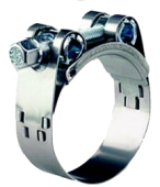Allpa Stainless Steel Hose Clamp With Bolt, 122-130mm, Width 24mm, Thickness 1,5mm
