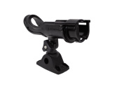 Attwood Heavy Duty Adjustable Rod Holder Black, Deck Mount