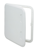 Allpa Plastic Hatch, 435x380mm, 180°, White