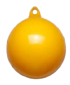 Allpa Anchor Buoy, Ø350mm, L=400mm, Yellow (Size 1), With 1 Eye