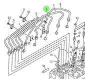 Nanni Diesel 970310470 - Injection Pipe 3 for 5.250TDI Engines