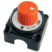 Euromarine Single-Pole Knurled Battery Switch 250A Red