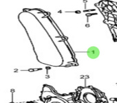 Nanni Diesel 970313946 - Timing Belt Cover No. 1 for Timing Case