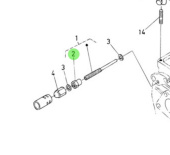 Nanni Diesel 970140402 - Control Linkage Nut for Accelerator and Speed Control Assemblies