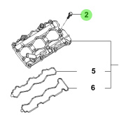 Bukh 11403-06256K - Flange Bolt for S270J Rocker Cover and Oil Separator