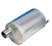Allpa Stainless Steel Waterlock, Horizontal, Hose Connection Ø50mm, L=230mm, Ø160mm
