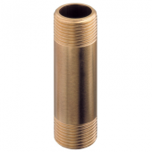 Guidi Brass Barrel Nipple BSPT, Male-Male Pipe Nipple (Various Lengths)