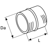 Webasto 1319869A - Webasto 90mm Straight Air Ducting Connector