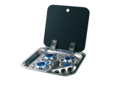 Allpa Airxcel Gas Hob Unit With Cover, Burners: 1x Small/2x Medium