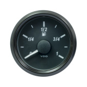 VDO A2C3833100001 - SingleViu 0245 Fuel Level 3-180 Ohm Black 52mm