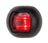 Allpa Navigation Light Red, Port, 112.5°, LED 12-24v, Black Housing