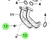 Bukh 11403-08256K - Flange Bolt for R210J and S270J Engines