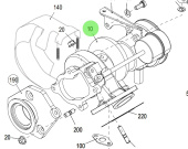 Steyr 500245 - Turbocharger Assembly SE164E40 RAL9006