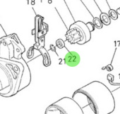 Nanni Diesel 970313359 - Starter Motor Collar for N3 and N4 Engines