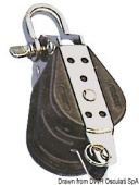 Osculati 55.031.12 - Ball-Bearing Block 2Pulley Shackle Becket 12x57mm