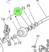 Nanni Diesel 970313361 - Starter Motor Snap Ring for N3 and N4 Engines