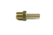 Hollex Brass Hose Tail 1/4" NPT Male × 6 mm Hose Barb