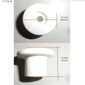 Osculati 37.256.50BI - Nylon Tarpaulin Lacing Button with Ball White