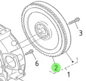 Nanni Diesel 970310877 - Flywheel Ring Gear for N4 and TDI Engines