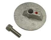 Navalloy Mercury Aluminum Anode; Trim Tab Anode Flat (No Thread)