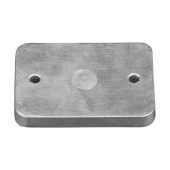 Tecnoseal Rectangular Zinc Hull Anode 100x70x12 mm Bolt-On