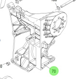 Steyr Z002428-0 - Painted Engine Mount Bracket in RAL9006