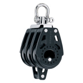 Harken HK2641 Triple Carbo Air Block 40 mm with Becket for Rope 10 mm
