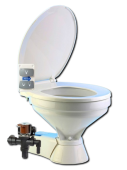 Jabsco 37045-0092 - Quiet Flush Electric Toilet Fresh Water Flush Models