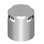 Lopolight 201-012+301-005-CD - Navigation Light 2NM 360° White W/135° White, Stern W/Conn & CD-Base, Silver