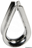 Osculati Mirror-Polished Stainless Steel Wire Rope Thimbles, 2–40 mm