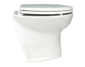 Jabsco 58260-3012 - Deluxe 14" Electric Toilet 12V, Angled With Flush Pump, Soft Closing
