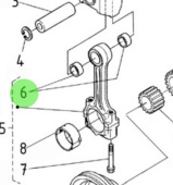 Nanni Diesel 970310849 - Piston Pin Bushing for N4.115 and 4.3 TDI Engines