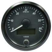 VDO A2C3833010010 - SingleViu Tachometer 6.000 RPM Black 80mm