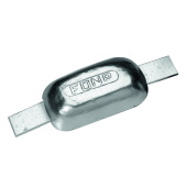 Plastimo Zinc Weld-On Anodes with Galvanised Steel Fixing Strap