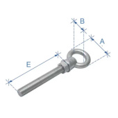 Lalizas 91399 - Eye Bolt, W/Nut & Washer, Inox 316, 10x100mm