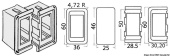 Osculati 14.197.31 - Plastic Bezel For Switch, Right/Left Insert