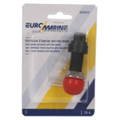 Euromarine Waterproof Pushbutton 30A - 12V - Red