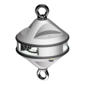 Lopolight 300-112G2-H1C - Navigation Light 3NM 360° White, Hoist, Silver Anodized