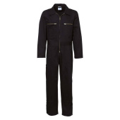 Overalls With Zipper, Black, Size 56