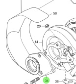 Steyr Z002426-0 - Turbo Flange Including Screws for MO166M28, MO164M40, MO144V38, MO126M28 Engines