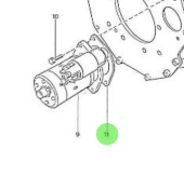 Nanni Diesel 970497328 - Starter Gasket for 2.60HE and 3.90HE Engines