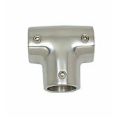 FNI AISI 316 Stainless Steel Straight T Pulpit Joint, Ø22–25 mm
