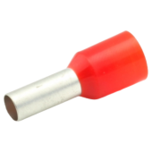 Ferrule Wire Connector - Red, 10.0 mm, 25 pcs.