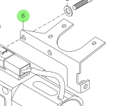 Steyr 2178955-1 - Console Control Solenoid Bracket